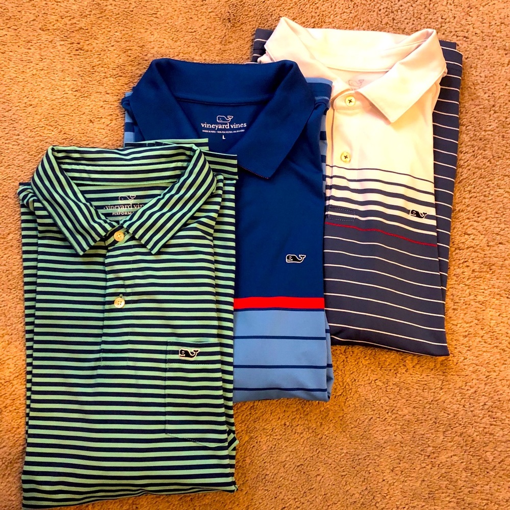 3 Men’s Vineyard Vines Polos